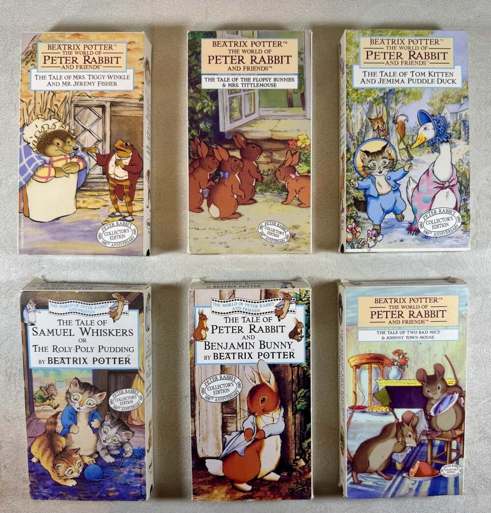 Beatrice Potter VHS, Collector’s Edition Lot